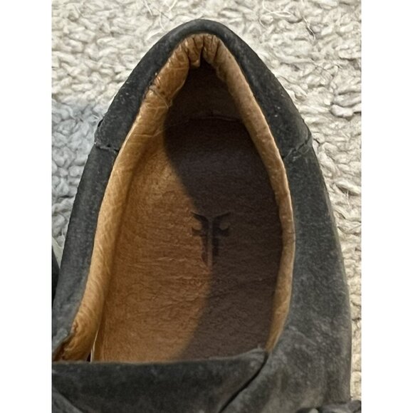 Frye Size 7M Gemma Grey Kiltie Buckle Suede Loafer Shoe - Picture 11 of 13